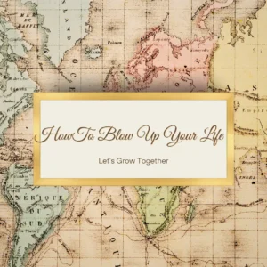 An inspirational message framed on a world map background.